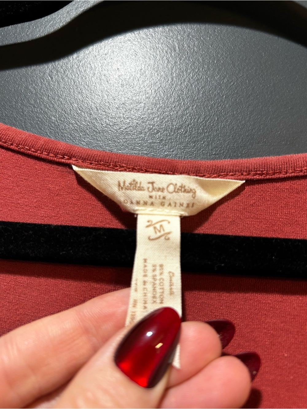 Matilda Jane Rust Red Midi Scoop Neck Dress - Picture 4 of 4